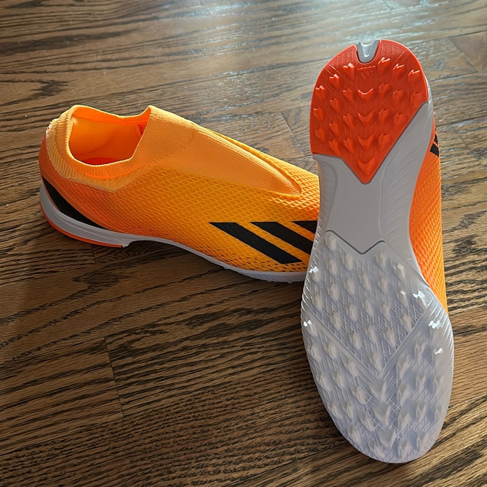 Size 5 Adidas, x speed portal 3 indoor soccer shoes BRAND NEW girls boys inc box